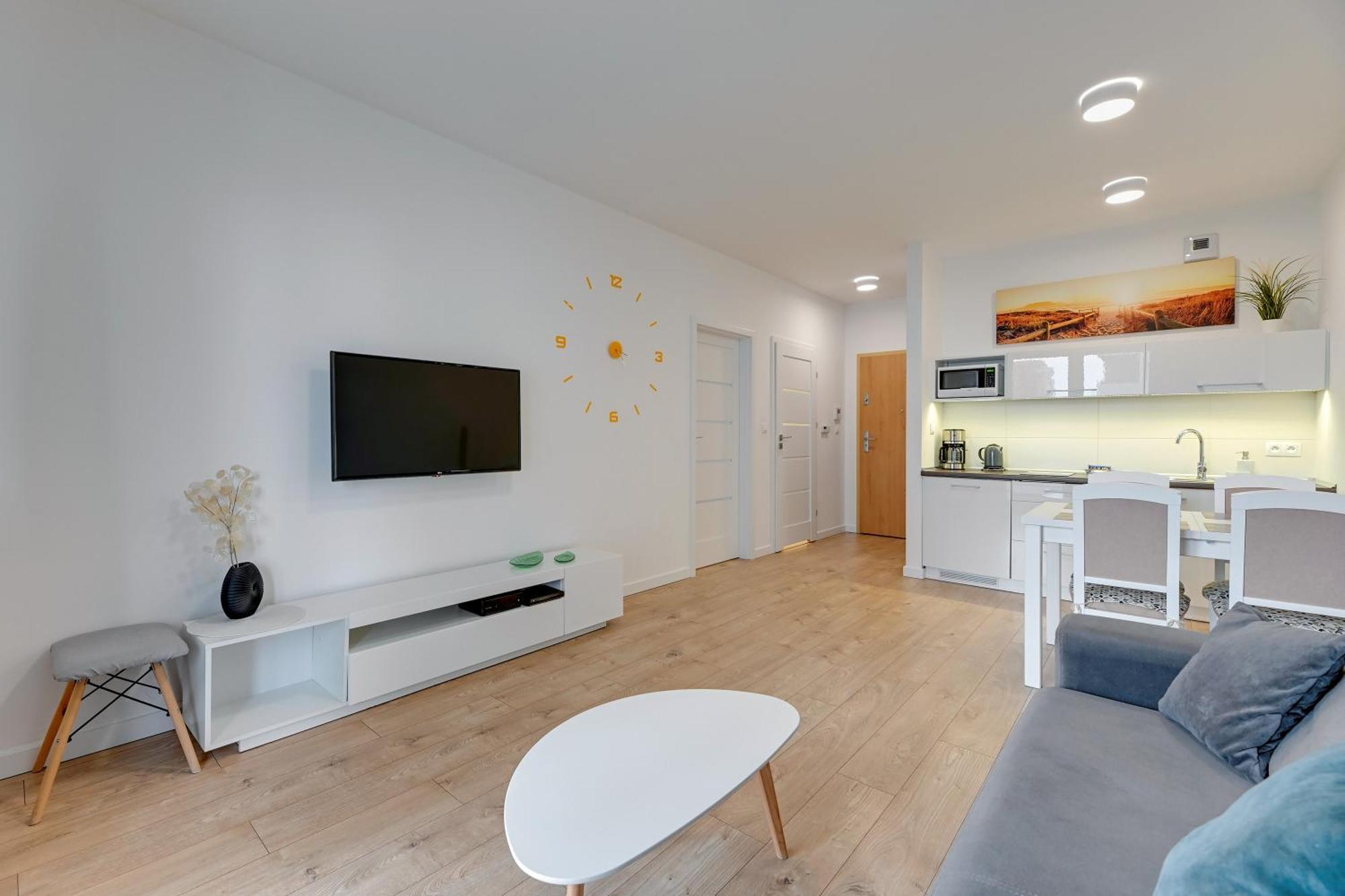 Apartament Nadmorskie Spektrum & Parking Gdaňsk Exteriér fotografie