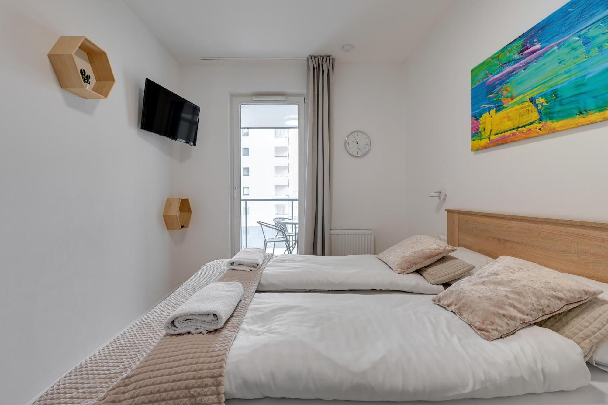 Apartament Nadmorskie Spektrum & Parking Gdaňsk Exteriér fotografie