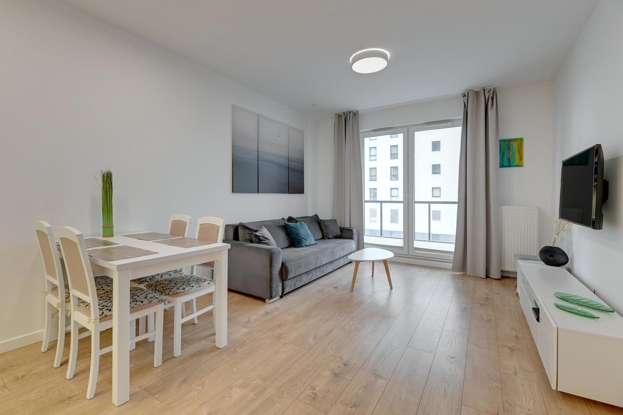 Apartament Nadmorskie Spektrum & Parking Gdaňsk Exteriér fotografie