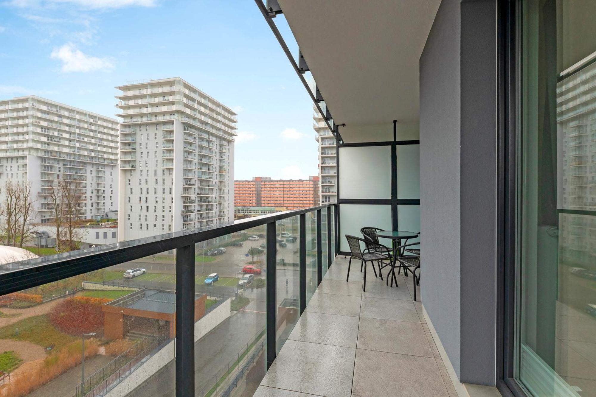 Apartament Nadmorskie Spektrum & Parking Gdaňsk Exteriér fotografie